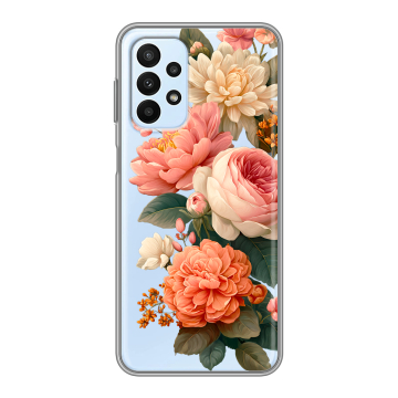 Силиконовый чехол на Samsung Galaxy A23 с принтом цветы Силиконовый чехол на Samsung Galaxy A23 с принтом цветы