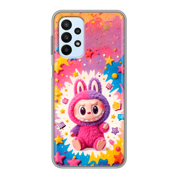 Силиконовый чехол на Samsung Galaxy A23 с принтом Labubu Лабубу