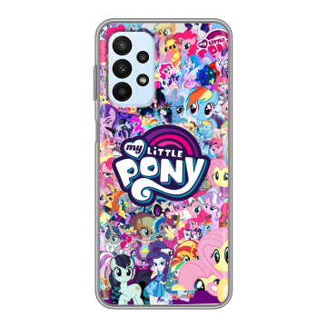 Силиконовый чехол на Samsung Galaxy A23 с принтом My little pony Дружба чудо