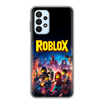 Силиконовый чехол на Samsung Galaxy A23 с принтом Roblox Роблокс