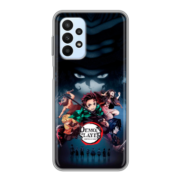 Силиконовый чехол на Samsung Galaxy A23 с принтом Demon Slayer Клинок рассекающий демонов