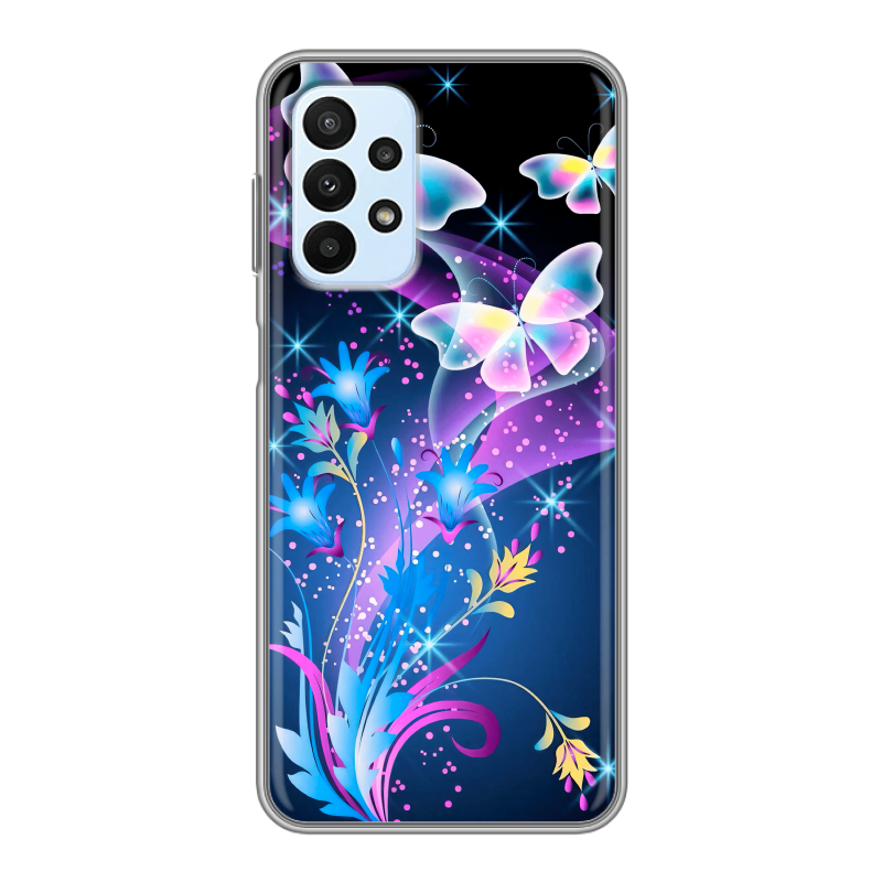 Силиконовый чехол на Samsung Galaxy A23 с принтом Бабочки Силиконовый чехол на Samsung Galaxy A23 с принтом Бабочки