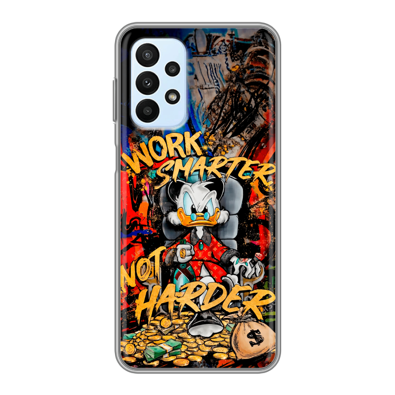 Силиконовый чехол на Samsung Galaxy A23 с принтом Дональд Дак Деньги Силиконовый чехол на Samsung Galaxy A23 с принтом Дональд Дак Деньги