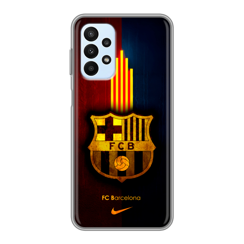 Силиконовый противоударный чехол на Samsung Galaxy A23 с принтом Барселона Barcelona Силиконовый противоударный чехол на Samsung Galaxy A23 с принтом Барселона Barcelona