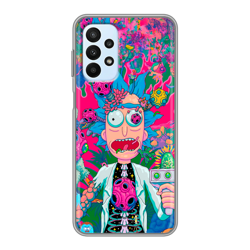 Силиконовый противоударный чехол на Samsung Galaxy A23 с принтом Рик и Морти Rick Morty Силиконовый противоударный чехол на Samsung Galaxy A23 с принтом Рик и Морти Rick Morty