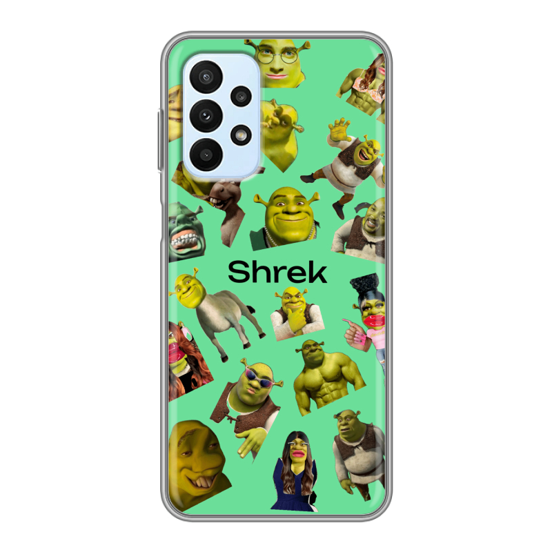 Силиконовый чехол на Samsung Galaxy A23 с принтом Шрек Shrek Силиконовый чехол на Samsung Galaxy A23 с принтом Шрек Shrek