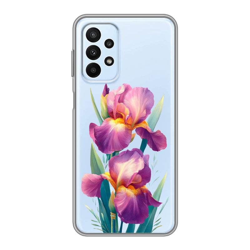 Силиконовый чехол на Samsung Galaxy A23 с принтом Цветы орхидеи Силиконовый чехол на Samsung Galaxy A23 с принтом Цветы орхидеи