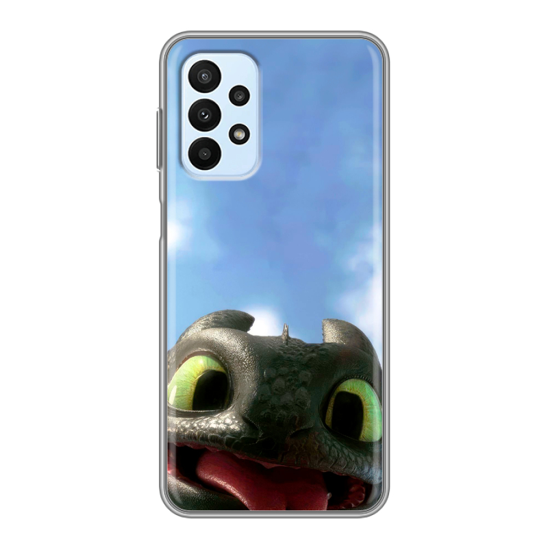 Силиконовый чехол на Samsung Galaxy A23 с принтом Как приручить дракона Силиконовый чехол на Samsung Galaxy A23 с принтом Как приручить дракона