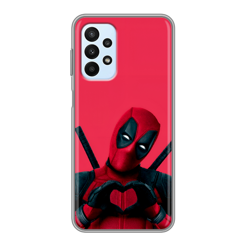 Силиконовый чехол на Samsung Galaxy A23 с принтом Дедпул Deadpool Силиконовый чехол на Samsung Galaxy A23 с принтом Дедпул Deadpool