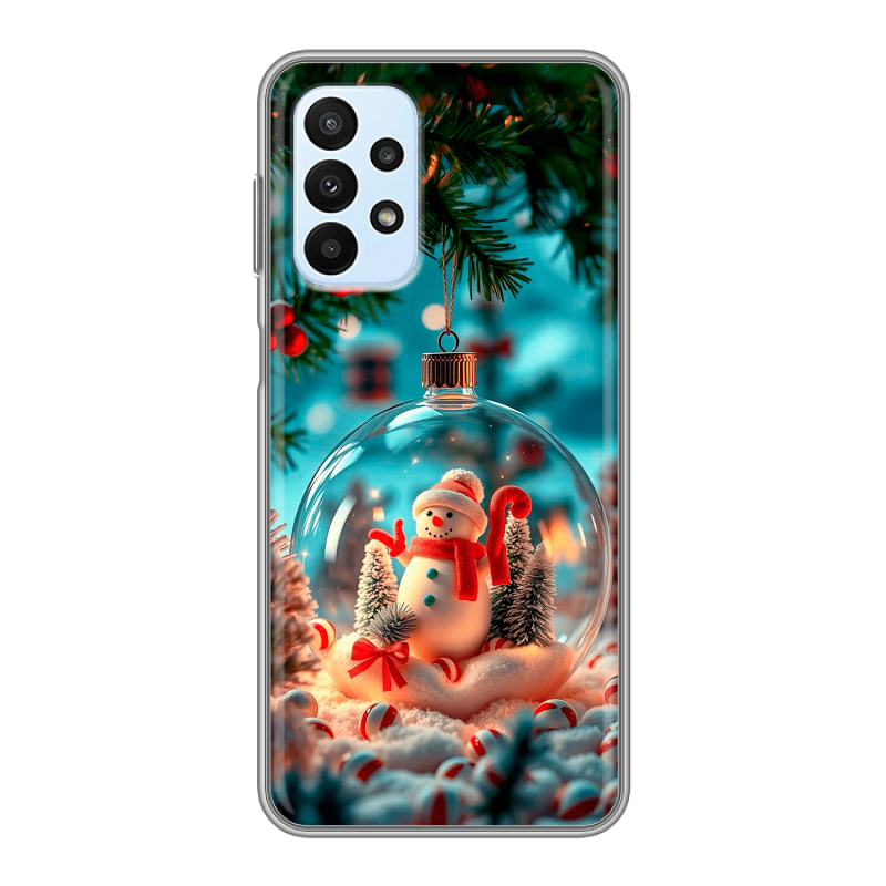 Силиконовый противоударный чехол на Samsung Galaxy A23 с принтом Новый год Силиконовый противоударный чехол на Samsung Galaxy A23 с принтом Новый год