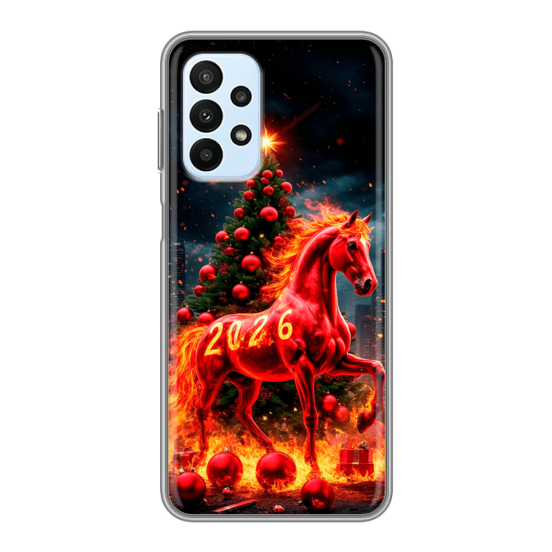 Силиконовый чехол на Samsung Galaxy A23 с принтом Новый год Силиконовый чехол на Samsung Galaxy A23 с принтом Новый год