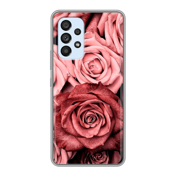 Силиконовый чехол на Samsung Galaxy A33 5G с принтом Цветы розы