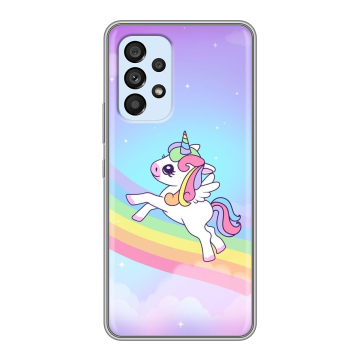 Силиконовый чехол на Samsung Galaxy A33 5G с принтом Единорог Силиконовый чехол на Samsung Galaxy A33 5G с принтом Единорог