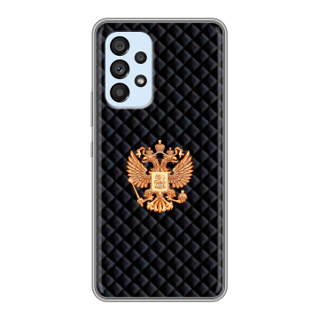 Силиконовый чехол на Samsung Galaxy A33 5G с принтом Герб России принт Силиконовый чехол на Samsung Galaxy A33 5G с принтом Герб России принт