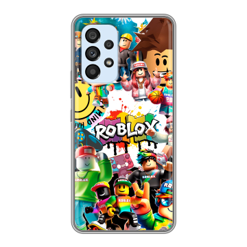 Силиконовый чехол на Samsung Galaxy A33 5G с принтом Roblox Роблокс Силиконовый чехол на Samsung Galaxy A33 5G с принтом Roblox Роблокс