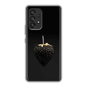 Силиконовый чехол на Samsung Galaxy A53 5G с принтом Черная клубника Силиконовый чехол на Samsung Galaxy A53 5G с принтом Черная клубника