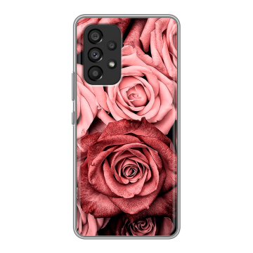 Силиконовый чехол на Samsung Galaxy A53 5G с принтом Цветы розы Силиконовый чехол на Samsung Galaxy A53 5G с принтом Цветы розы