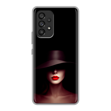 Силиконовый чехол на Samsung Galaxy A53 5G с принтом Девушка в шляпе Силиконовый чехол на Samsung Galaxy A53 5G с принтом Девушка в шляпе
