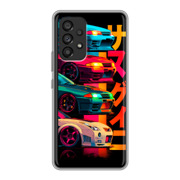 Силиконовый чехол на Samsung Galaxy A53 5G с принтом Гоночные машины Силиконовый чехол на Samsung Galaxy A53 5G с принтом Гоночные машины