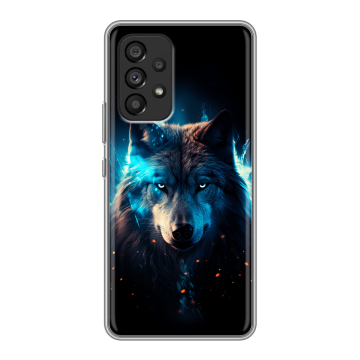 Силиконовый чехол на Samsung Galaxy A53 5G с принтом Волк ночной Силиконовый чехол на Samsung Galaxy A53 5G с принтом Волк ночной