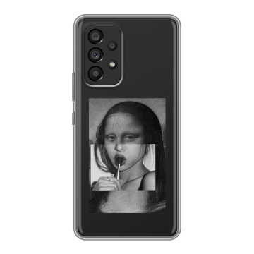 Силиконовый чехол на Samsung Galaxy A53 5G с принтом Мона Лиза Силиконовый чехол на Samsung Galaxy A53 5G с принтом Мона Лиза