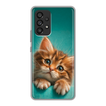 Силиконовый чехол на Samsung Galaxy A53 5G с принтом котенок Силиконовый чехол на Samsung Galaxy A53 5G с принтом котенок