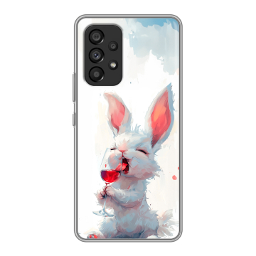 Силиконовый чехол на Samsung Galaxy A53 5G с принтом кролик зайчик Силиконовый чехол на Samsung Galaxy A53 5G с принтом кролик зайчик