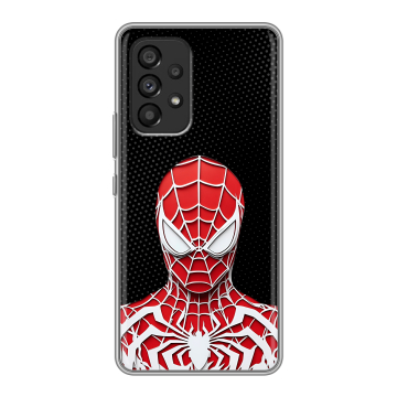 Силиконовый чехол на Samsung Galaxy A53 5G с принтом человек паук spiderman Силиконовый чехол на Samsung Galaxy A53 5G с принтом человек паук spiderman