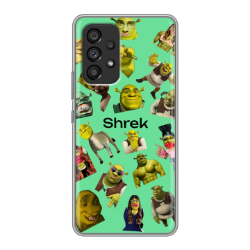 Силиконовый чехол на Samsung Galaxy A53 5G с принтом Шрек Shrek Силиконовый чехол на Samsung Galaxy A53 5G с принтом Шрек Shrek