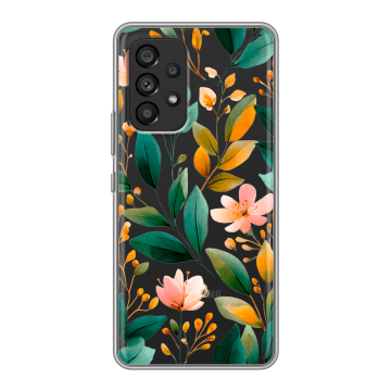 Силиконовый чехол на Samsung Galaxy A53 5G с принтом Цветы паттерн Силиконовый чехол на Samsung Galaxy A53 5G с принтом Цветы паттерн