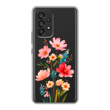 Силиконовый чехол на Samsung Galaxy A53 5G с принтом Цветы Силиконовый чехол на Samsung Galaxy A53 5G с принтом Цветы