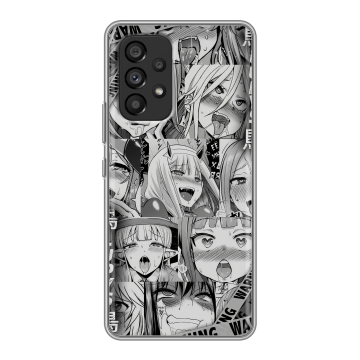 Силиконовый чехол на Samsung Galaxy A53 5G с принтом Ahegao Ахегао Аниме