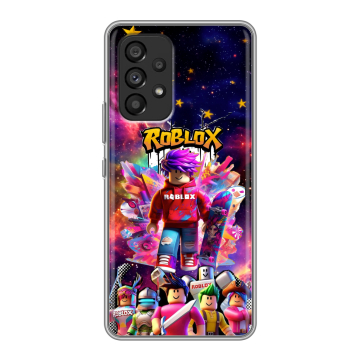Силиконовый чехол на Samsung Galaxy A53 5G с принтом Roblox Роблокс