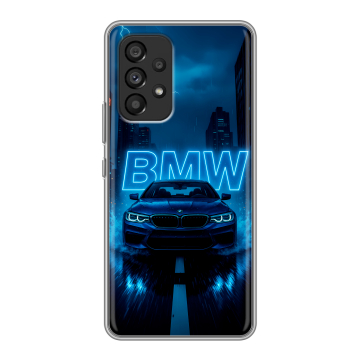 Силиконовый чехол на Samsung Galaxy A53 5G с принтом BMW БМВ Силиконовый чехол на Samsung Galaxy A53 5G с принтом BMW БМВ