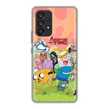 Силиконовый чехол на Samsung Galaxy A53 5G с принтом Adventure time Время приключений