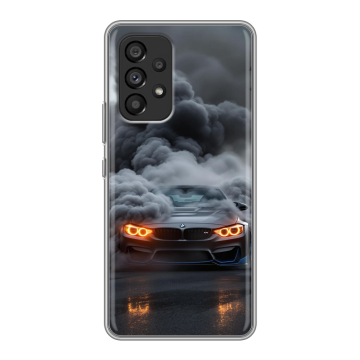 Силиконовый чехол на Samsung Galaxy A53 5G с принтом BMW БМВ