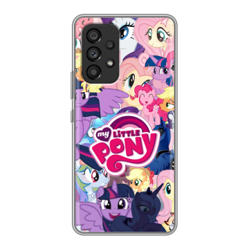 Силиконовый чехол на Samsung Galaxy A53 5G с принтом My little pony Дружба чудо