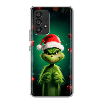 Силиконовый чехол на Samsung Galaxy A53 5G с принтом Гринч Новый год Рождество