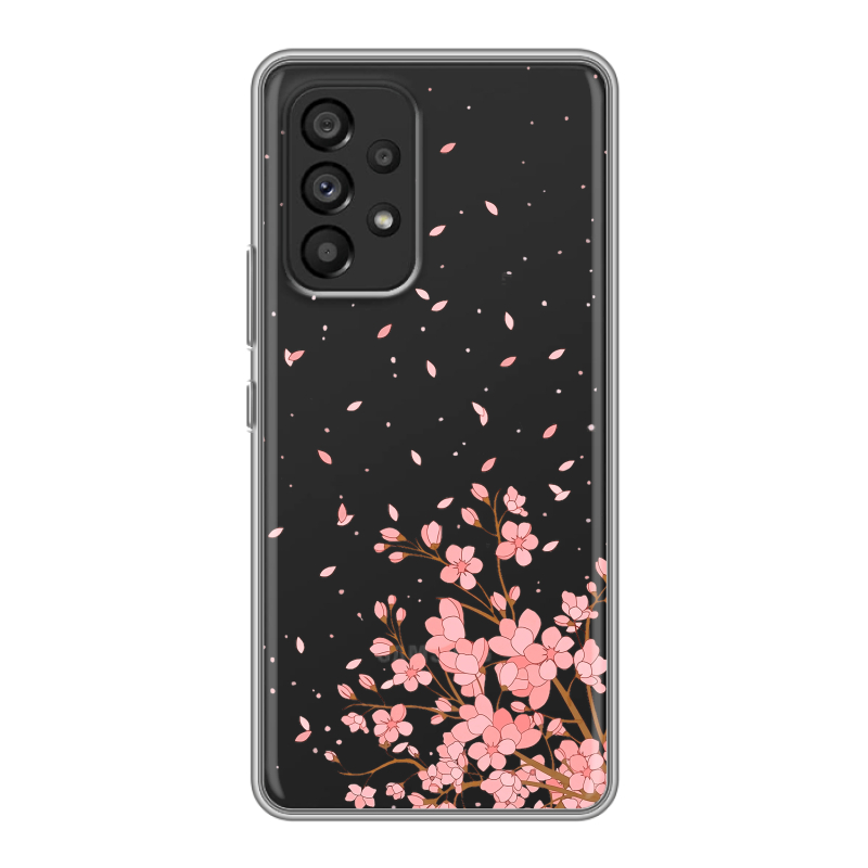 Силиконовый чехол на Samsung Galaxy A53 5G с принтом Ветка сакуры Силиконовый чехол на Samsung Galaxy A53 5G с принтом Ветка сакуры