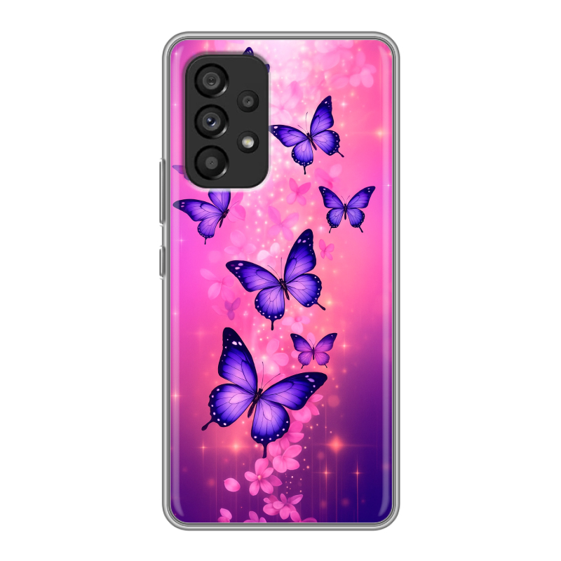 Силиконовый чехол на Samsung Galaxy A53 5G с принтом Бабочки Силиконовый чехол на Samsung Galaxy A53 5G с принтом Бабочки