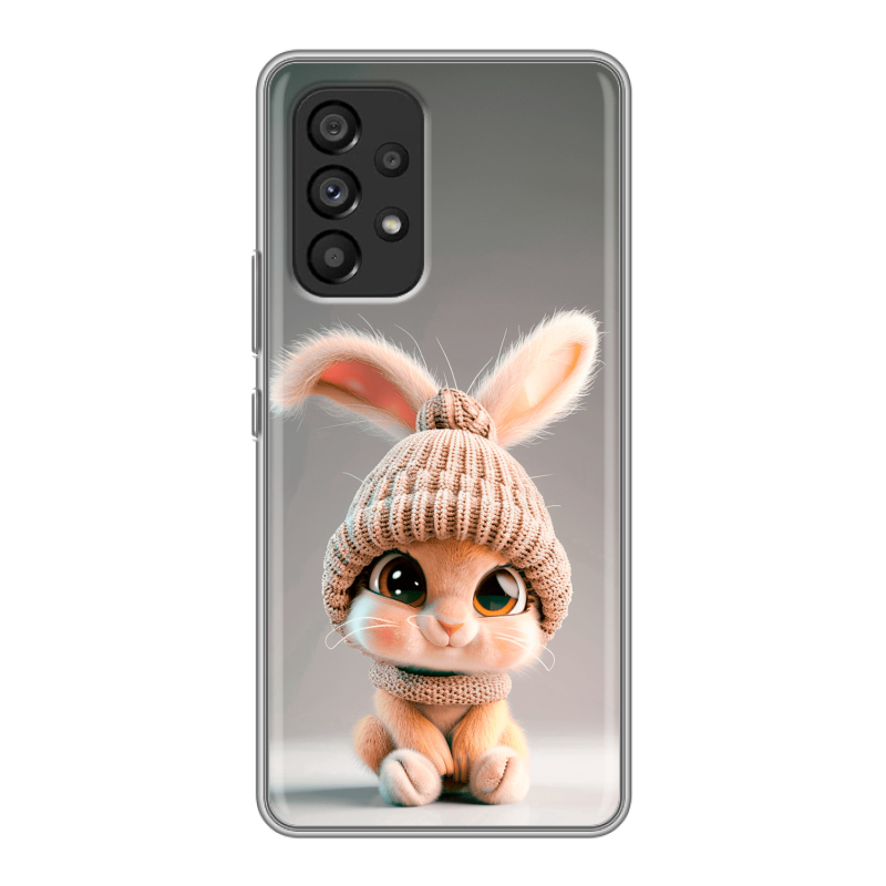 Силиконовый противоударный чехол на Samsung Galaxy A53 5G с принтом Кролик Силиконовый противоударный чехол на Samsung Galaxy A53 5G с принтом Кролик