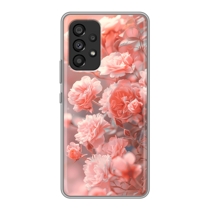 Силиконовый чехол на Samsung Galaxy A53 5G с принтом Розы цветы Силиконовый чехол на Samsung Galaxy A53 5G с принтом Розы цветы