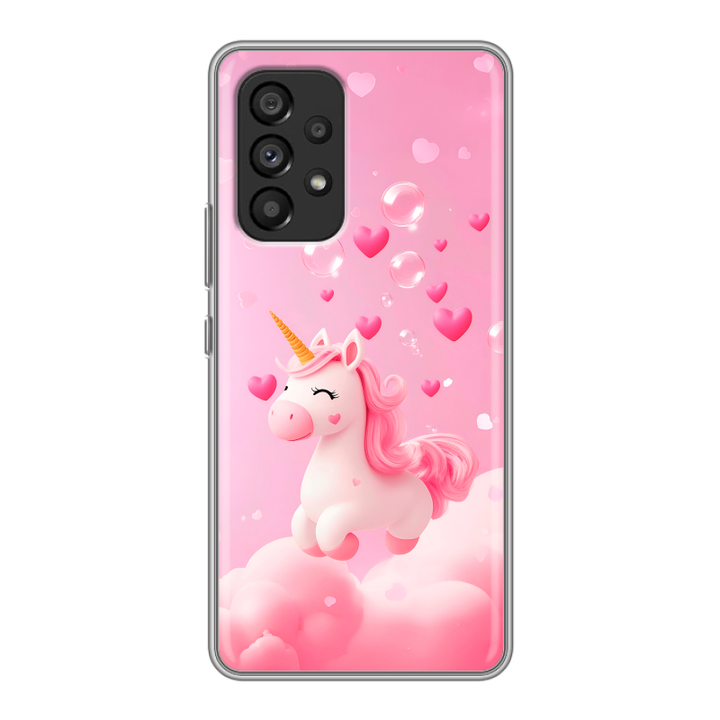 Силиконовый чехол на Samsung Galaxy A53 5G с принтом Единорог Силиконовый чехол на Samsung Galaxy A53 5G с принтом Единорог