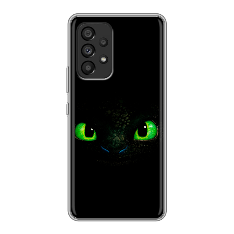 Силиконовый противоударный чехол на Samsung Galaxy A53 5G с принтом Как приручить дракона Силиконовый противоударный чехол на Samsung Galaxy A53 5G с принтом Как приручить дракона