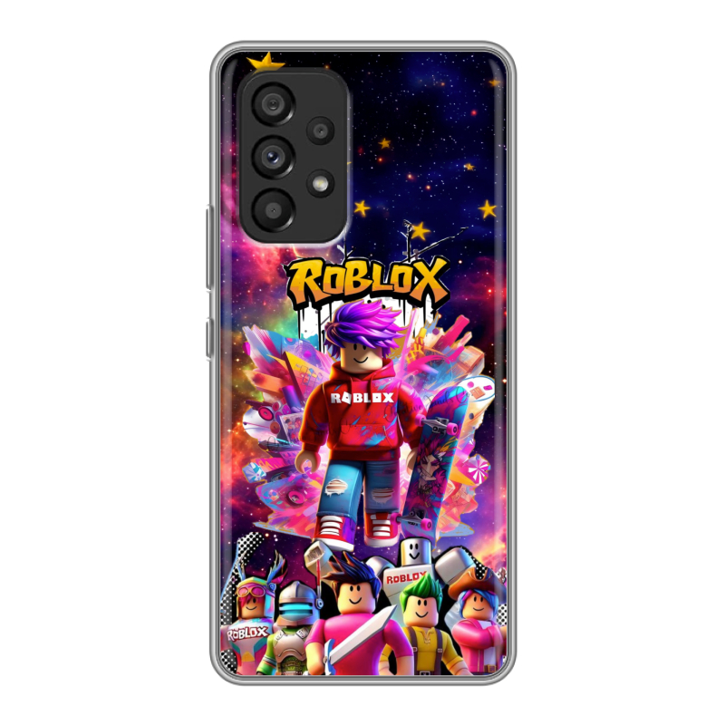 Силиконовый чехол на Samsung Galaxy A53 5G с принтом Roblox Роблокс Силиконовый чехол на Samsung Galaxy A53 5G с принтом Roblox Роблокс