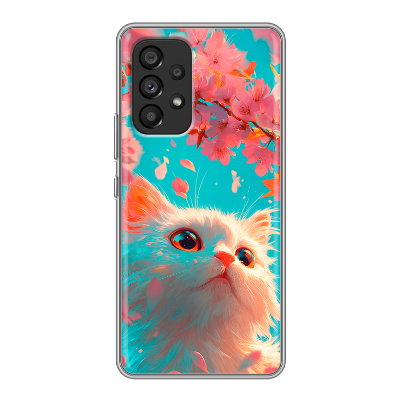 Силиконовый чехол на Samsung Galaxy A53 5G с принтом Красивый кот Силиконовый чехол на Samsung Galaxy A53 5G с принтом Красивый кот