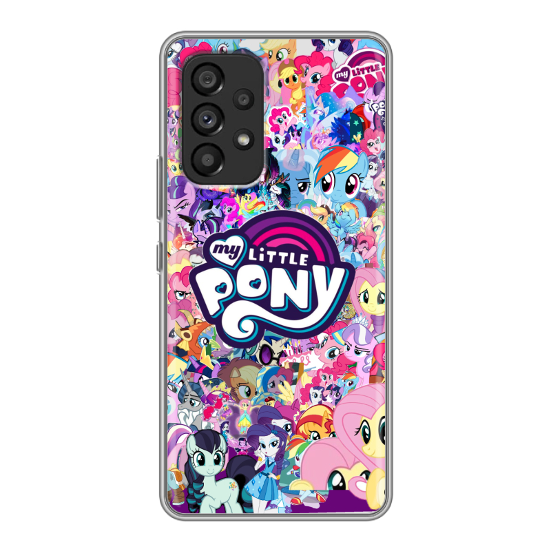Силиконовый противоударный чехол на Samsung Galaxy A53 5G с принтом My little pony Дружба чудо Силиконовый противоударный чехол на Samsung Galaxy A53 5G с принтом My little pony Дружба чудо