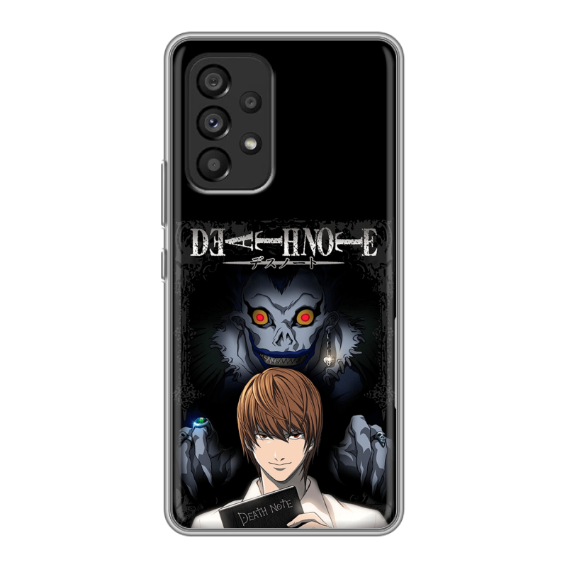 Силиконовый чехол на Samsung Galaxy A53 5G с принтом Death note Тетрадь смерти Силиконовый чехол на Samsung Galaxy A53 5G с принтом Death note Тетрадь смерти