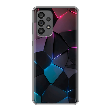 Силиконовый чехол на Samsung Galaxy A73 5G с принтом Геометрия неона Силиконовый чехол на Samsung Galaxy A73 5G с принтом Геометрия неона