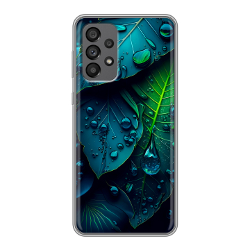 Силиконовый чехол на Samsung Galaxy A73 5G с принтом Листья Силиконовый чехол на Samsung Galaxy A73 5G с принтом Листья